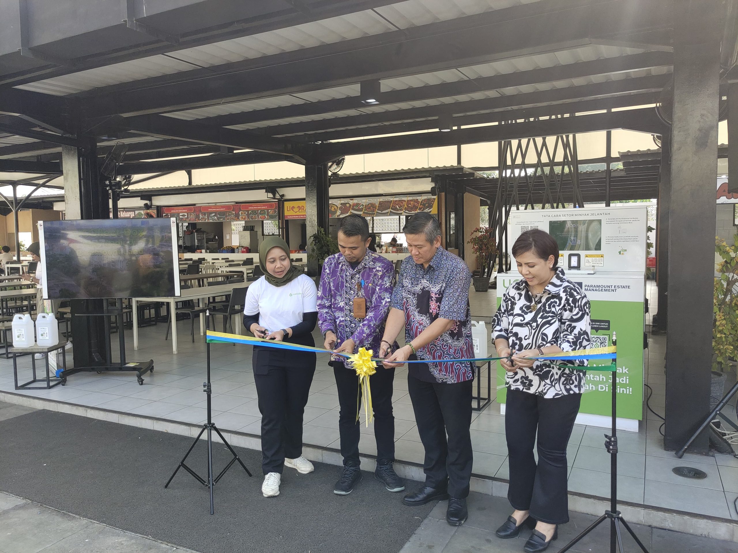 Paramount Land melalui Paramount Estate Management (PEM) selaku pengelola kawasan hunian di Gading Serpong dan noovoleum menyelenggarakan acara seremoni launching Teknologi Pengolahan Used Cooking Oil (minyak jelantah) pada hari Kamis, (30/5) di Seafood Market Paramount Gading Serpong.