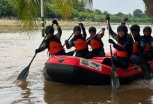 Photo of Jelang Porprov Banten, Kontingen Arum Jeram Latihan Gabungan di Sungai Cisadane